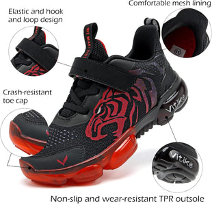 JMFCHI Boys Girls Kids' Sneakers Knitted Mesh Sports Shoes Breathable Lightweight Running Shoes for Kids Fashion Athletic Casual Shoes