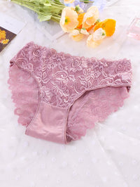 everyjoys Sexy Underwear Lace Panties for Women Bikini Underwear Hipster Underpants Lace Soft Breathe Briefs Multipack 5-Pack