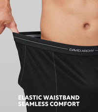 DAVID ARCHY Mens Pajamas Set - Soft Pj Sets for Men Long Sleeve Pajamas Men Cotton Mens Pjs Sets Loungewear with Pockets