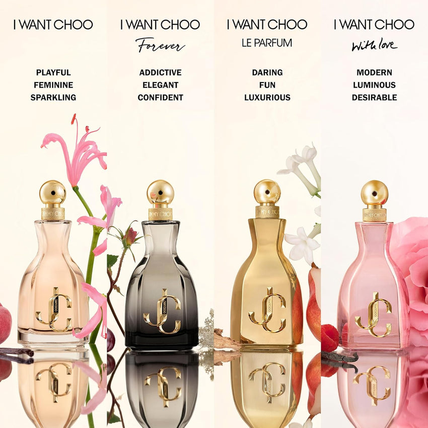 Jimmy Choo - I Want Choo With Love Eau de Parfum - Women's Fragrance - Floral & Ambery - With notes of Orange Flower Petals, Rose & Vanilla
