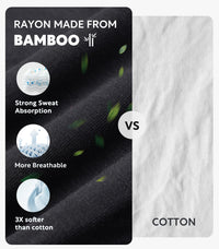 DAVID ARCHY Men's Underwear Briefs Rayon Made from Bamboo Wicking-Moisture Support Pouch Soft Underwear for Men 4 or 7 Pack