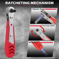 232-Piece Ultimate Screwdriver Bit Set, Cr-V Impact Driver Bit Set Includes Security Bits,Nut Driver, Ratchet Wrench and Bits Holder