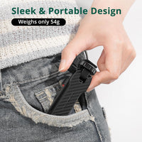 ATUMTEK Phone Tripod Mount, Universal Smartphone Mount Adapter with 2 Cold Shoe and 1/4" Standard Screw, 360° Rotates and 180° Tilts Adjustable Cell Phone Clamp Holder for Perfect Mobile Photography