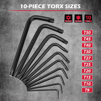 SEDY 32-Piece Hex Key Wrench Set, Metric and SAE Allen Wrenches (0.028-3/8 inch, 0.7-10 mm) L Shape Allen Keys, Chrome Vanadium Steelwith 2x Extension Handle