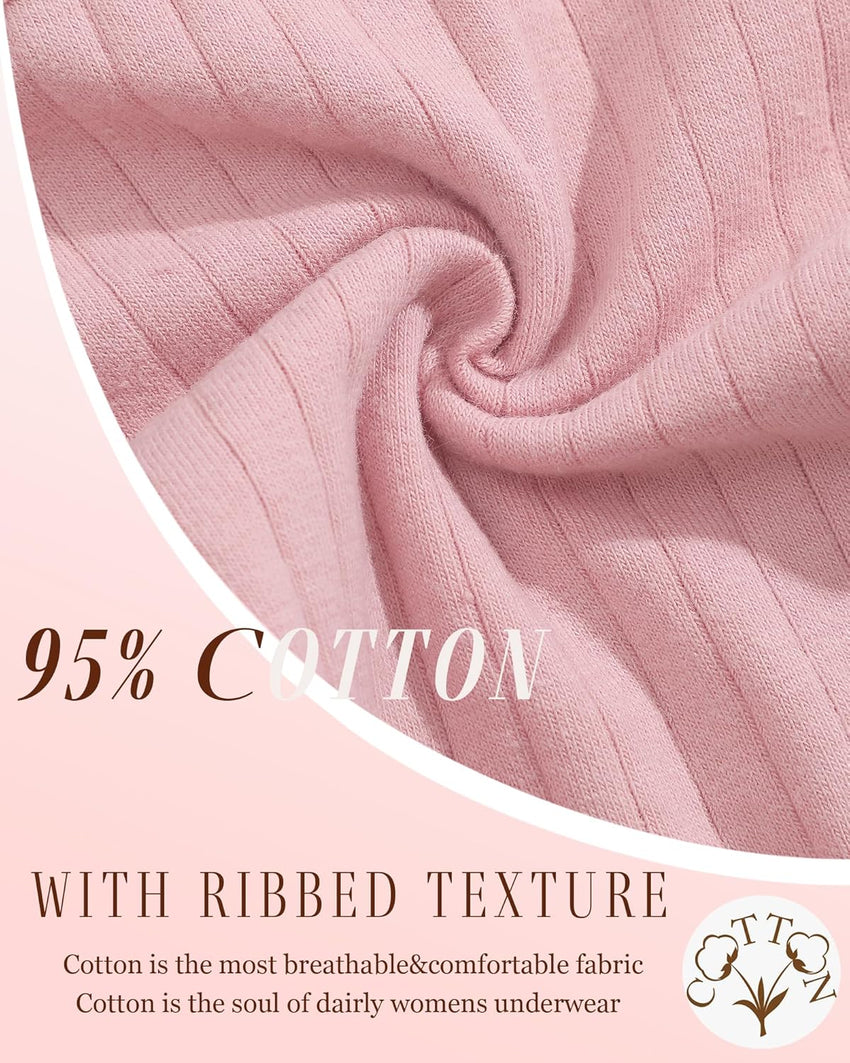 FINETOO Cotton Thongs for Women Soft Low Rise Sexy Thong Ladies Panties Womens Underwear 6 Pack S-XXXL