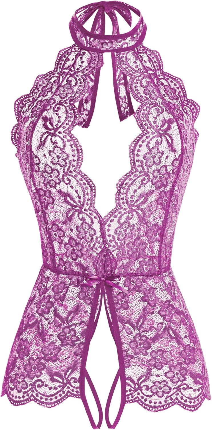 Ababoon Women One Piece Lingerie Lace Sexy Baby Dolls Teddy Sleepwear