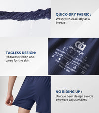 DAVID ARCHY Mens Boxer Shorts Underwear Quick Dry Breathable Mens Boxers Moisture Wicking Boxers for Men 3 or 5 Pack