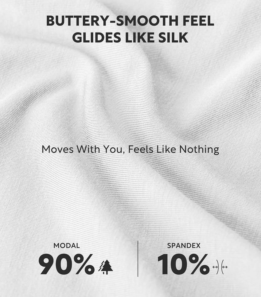 DAVID ARCHY Men's Underwear Ultra Soft Modal Dual Pouch Briefs Support Comfortable lightweight Briefs for Men 4 or 7 Pack