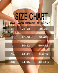 Sth Big Womens Cotton Underwear Sexy Lace Brazilian Panties Soft Breathable Cotton Bikini for Ladies 6 Pack