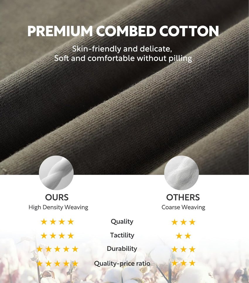 DAVID ARCHY Mens Underwear Cotton Boxer Briefs with Pouch Ultra Moisture Wicking Breathable Soft with Horizontal Fly 3 Pack