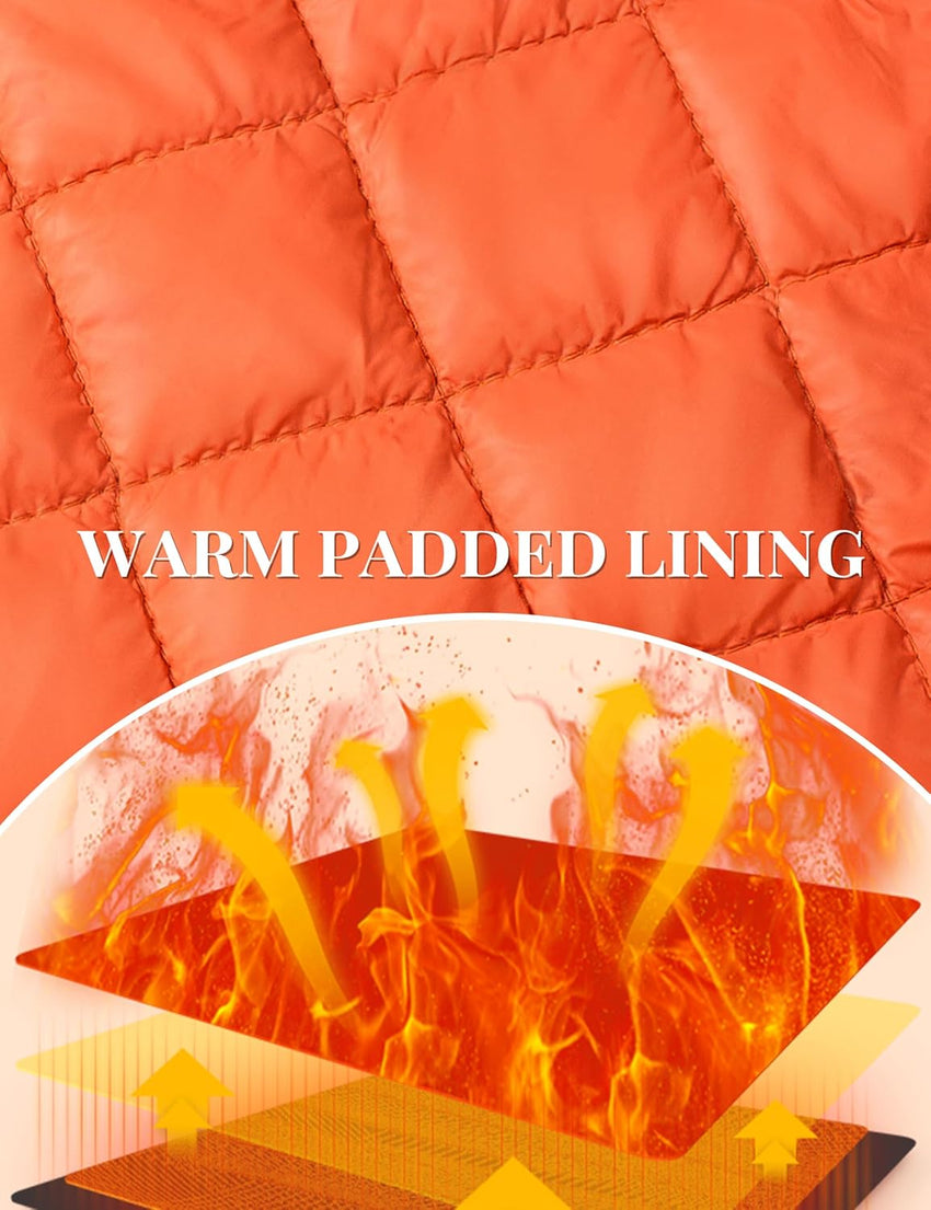 7DAY'S Men's Jackets-Bomber Jacket Fall Winter Warm Windbreaker Full Zip Casual Padded Coats