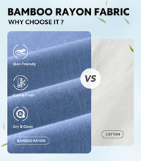 DAVID ARCHY Mens Underwear Rayon Made from Bamboo 7-Pack, Wicking-Moisture & Cool Boxer Briefs with Support Pouch