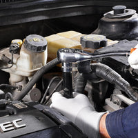 VEVOR Impact Socket Set 3/8" Drive, 48-Piece Standard SAE (5/16 to 3/4 inch) & Metric (8 to 22 mm) Size, Deep & Shallow, 6 Point, CR-V, Extension Bar, Universal Joint, 1/2" F to 3/8" M Reducer