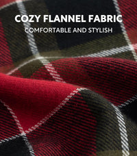 DAVID ARCHY Men's Flannel Pajama Pants, Soft & Cozy Cotton Pajama Pants, Lightweight Plaid Pants for Men with Pockets 2-Pack