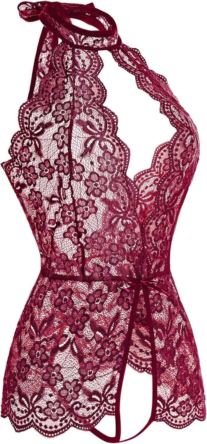 Ababoon Women One Piece Lingerie Lace Sexy Baby Dolls Teddy Sleepwear