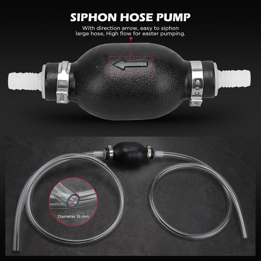 22-Piece No-Spill Coolant Filling Funnel Kit and Siphon Hose Pump, Radiator Coolant Filling Spill-Proof Funnel Kit with Adapters, Extensions, PVC Hose, Engine Oil Funnels, Towel for Universal Vehicle