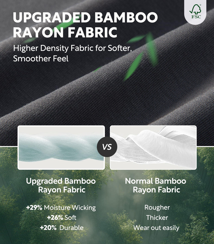 DAVID ARCHY Mens Boxers Soft Rayon Made from Bamboo Boxers for Men Pack Loose Underwear Cooling Mens Boxer Shorts