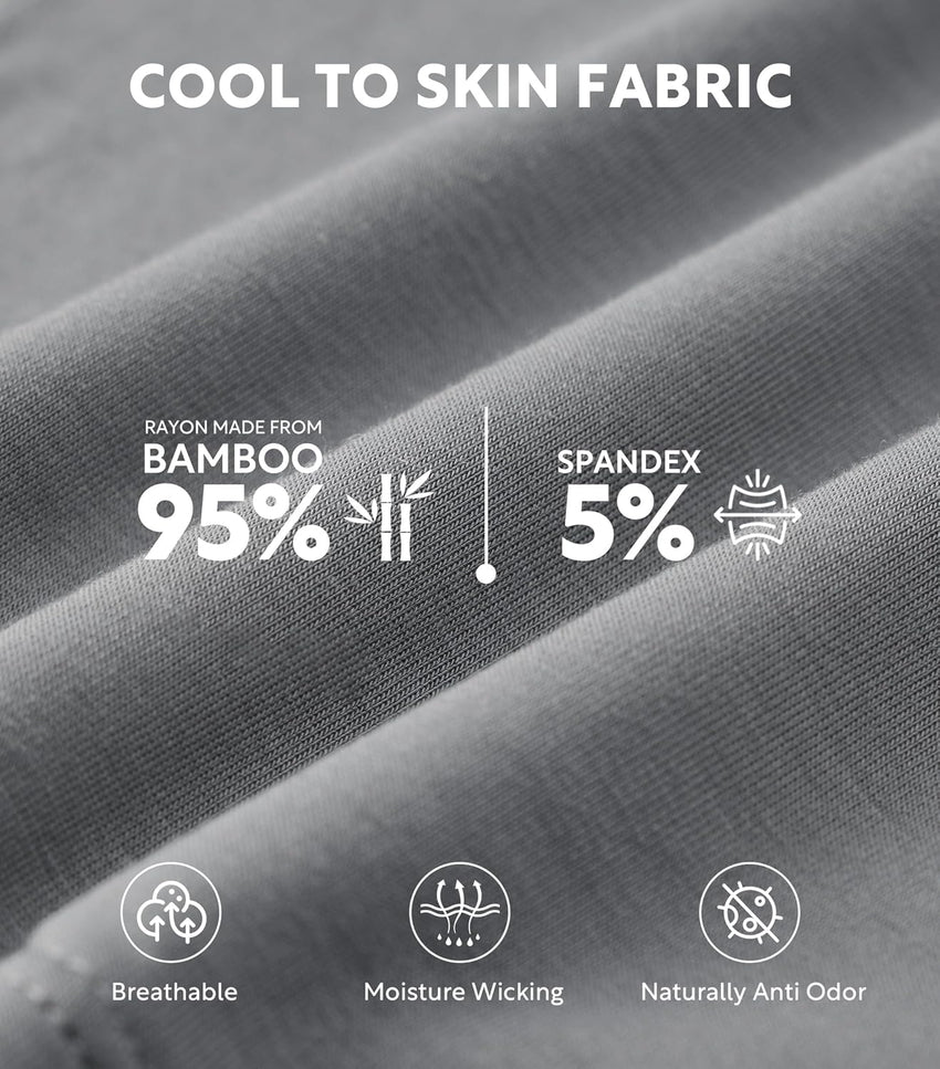 DAVID ARCHY Mens Boxer Shorts Breathable Soft Rayon Made from Bamboo Boxers for Men Loose Fit Mens Underwear 3 or 5 Pack