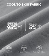 DAVID ARCHY Mens Boxer Shorts Breathable Soft Rayon Made from Bamboo Boxers for Men Loose Fit Mens Underwear 3 or 5 Pack