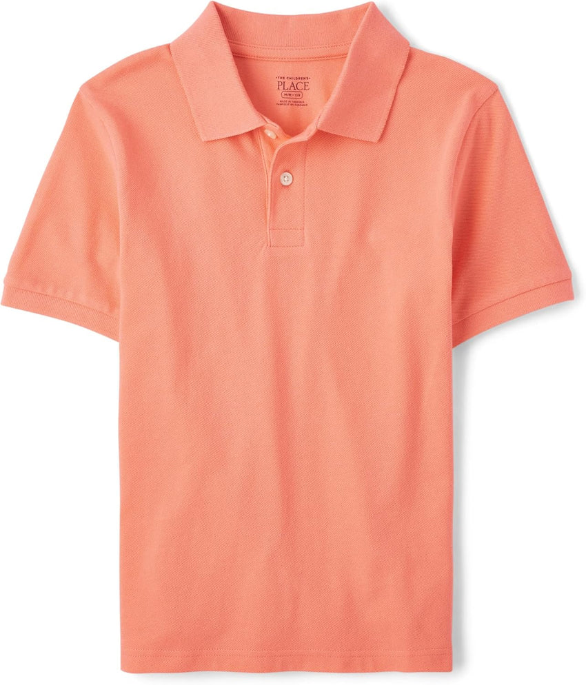 The Children's Place Boys' Uniform Short Sleeve Pique Polo