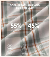 DAVID ARCHY Mens Pajama Pants Soft Cotton Plaid Sleepwear, Comfy Lounge Woven Pajamas Bottoms PJ Pant for Men, 3 pack