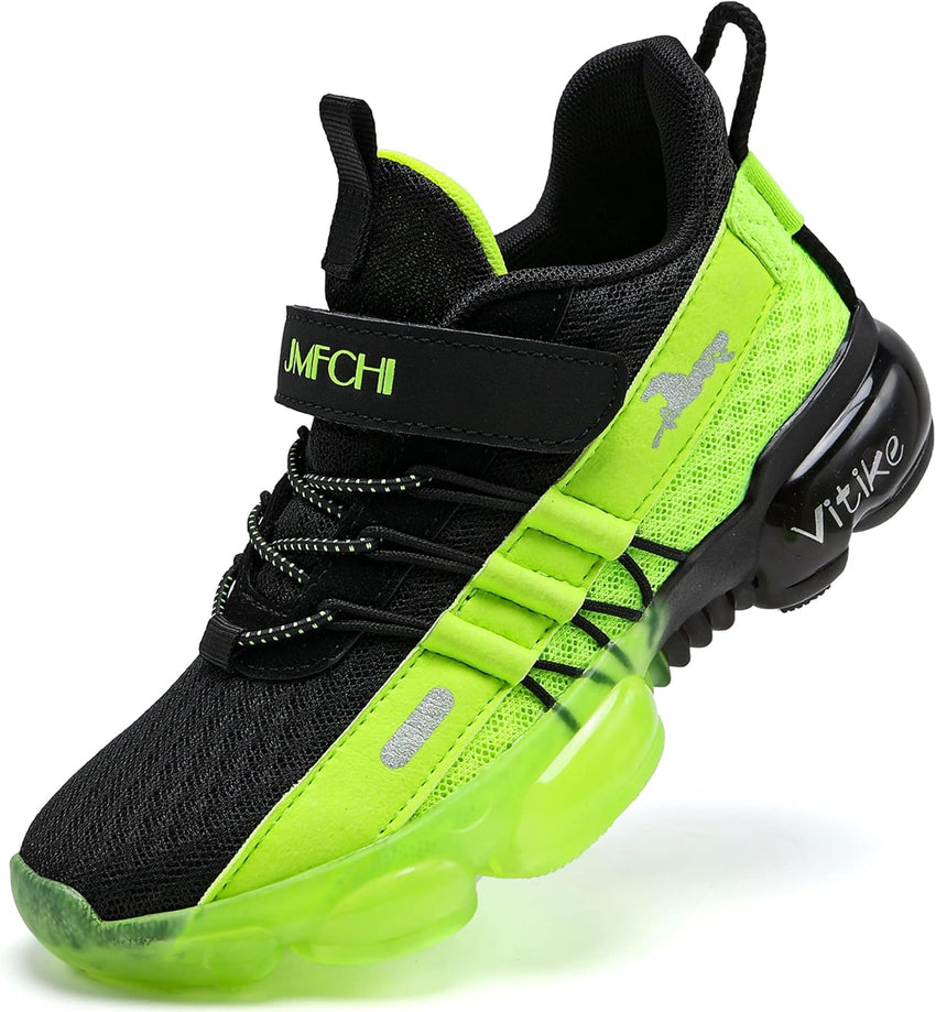 JMFCHI Boys Girls Kids' Sneakers Knitted Mesh Sports Shoes Breathable Lightweight Running Shoes for Kids Fashion Athletic Casual Shoes