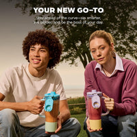 Ninja BlendBOSS | Personal Smoothie Blender & Tumbler | 26oz Travel Tumbler w/Leakproof Lid & Intergrated Chug Spout | AutoIQ Technololgy | 1200 Peak Watt | Watermelon Bubblegum | DB301GNBRN | (NEW)