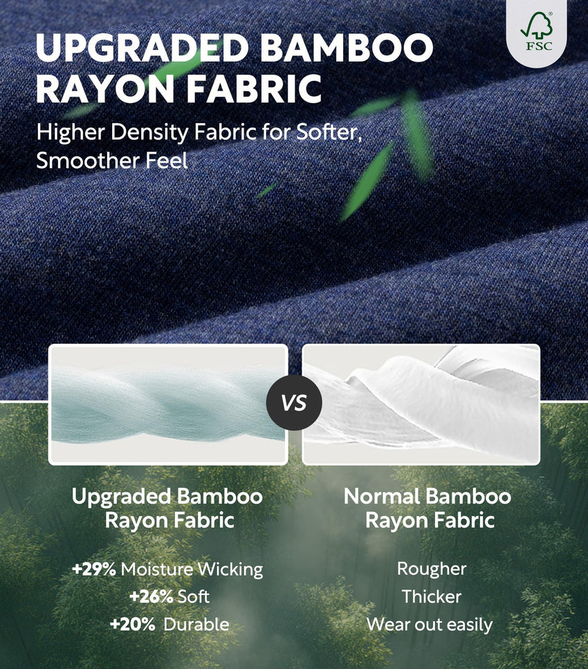 DAVID ARCHY Mens Boxers Soft Rayon Made from Bamboo Boxers for Men Pack Loose Underwear Cooling Mens Boxer Shorts