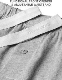 DAVID ARCHY Men's Pajamas Set Soft Cotton Long Sleeve Sleepwear Comfy Loungewear Pjs with Pockets