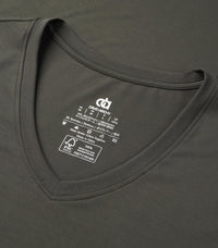 DAVID ARCHY Men's Undershirts Micro Modal Ultra Soft T-Shirts Stretch Moisture-Wicking Crewneck/V-Neck Tees for Men, 3-Pack