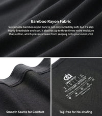 DAVID ARCHY Men's Tank Top Bamboo Rayon Undershirts Tank Shirt Moisture-Wicking A-Shirt for Men, 3 or 5 Pack