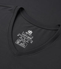 DAVID ARCHY Men's Undershirts Micro Modal Ultra Soft T-Shirts Stretch Moisture-Wicking Crewneck/V-Neck Tees for Men, 3-Pack