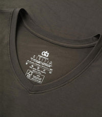 DAVID ARCHY Men's Undershirt Bamboo Rayon Moisture-Wicking V-Neck T-Shirts Stretch Tees for Men, 3 or 5 Pack