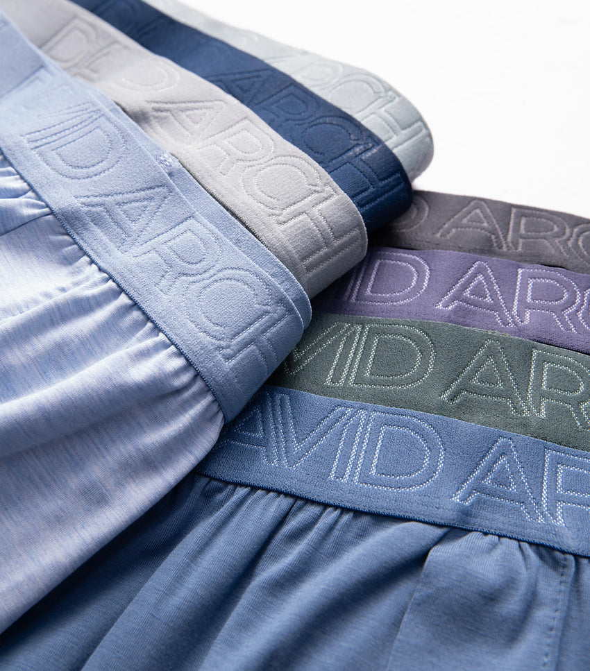 DAVID ARCHY Mens Boxers Soft Rayon Made from Bamboo Boxers for Men Pack Loose Underwear Cooling Mens Boxer Shorts