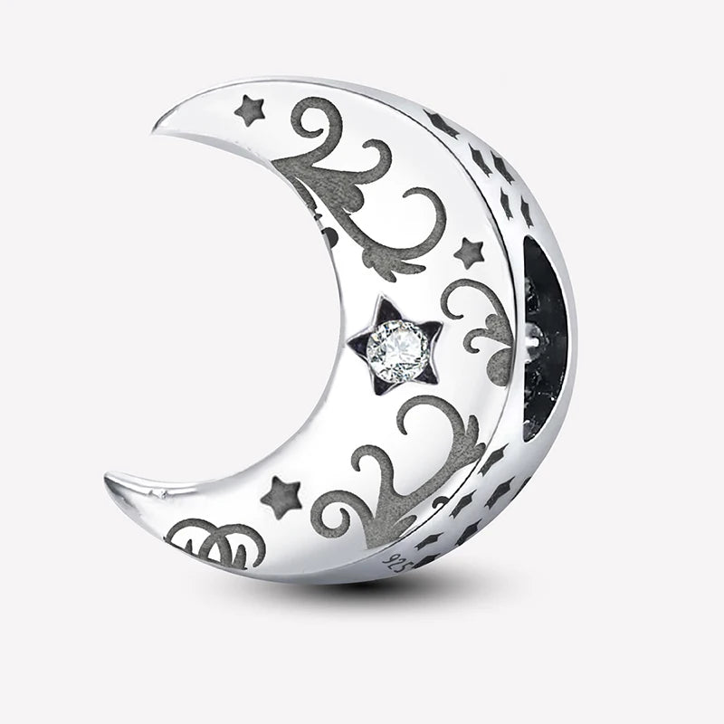 925 Silver Plated Elephant Moon Perfume Heart Firefly Beads Diy Bracelet Necklace Making Gift Of High Quality Fashion Jewelry - 7DAY'S