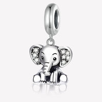 925 Silver Plated Elephant Moon Perfume Heart Firefly Beads Diy Bracelet Necklace Making Gift Of High Quality Fashion Jewelry - 7DAY'S