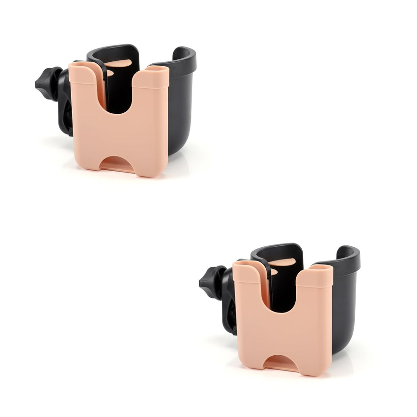 Accmor Stroller Cup Holder with Phone Holder, Bike Cup Holder, Universal Cup Holder for Uppababy Nuna Doona Strollers, 2 - in - 1 Cup Phone Holder for Stroller, Bike, Wheelchair, Walker, Scooter - 7DAY'S
