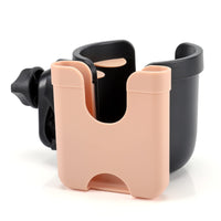Accmor Stroller Cup Holder with Phone Holder, Bike Cup Holder, Universal Cup Holder for Uppababy Nuna Doona Strollers, 2 - in - 1 Cup Phone Holder for Stroller, Bike, Wheelchair, Walker, Scooter - 7DAY'S