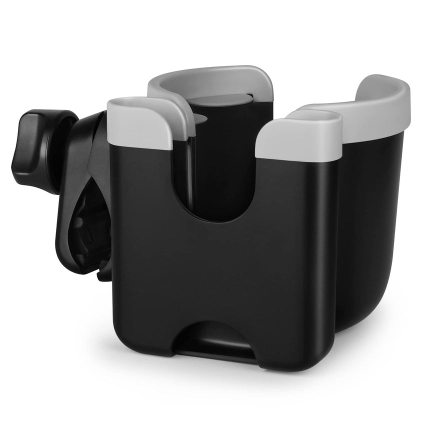 Accmor Stroller Cup Holder with Phone Holder, Bike Cup Holder, Universal Cup Holder for Uppababy Nuna Doona Strollers, 2 - in - 1 Cup Phone Holder for Stroller, Bike, Wheelchair, Walker, Scooter - 7DAY'S