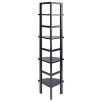 Aiden Corner Bakers Rack in Coffee Finish - 7DAY'S