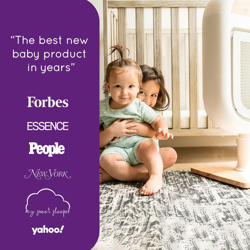 Air Purifier for Baby | Proprietary Safe - Sleep Design | Medical - Grade HEPA Filtration | Laser - Accurate Air Quality & Temp Sensors | Smart Parent - Approved Features - 7DAY'S