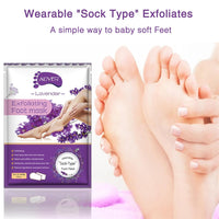 ALIVER Foot Peel Mask 3 Pack, Exfoliator Peel Off Calluses Dead Skin Callus Remover, Baby Soft Smooth Touch Feet - Men Women (Lavender) - 7DAY'S