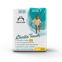 Amazon Brand - Mama Bear Gentle Touch Diapers, Size 5, 132 Count (4 packs of 33) - 7DAY'S
