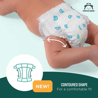 Amazon Brand - Mama Bear Gentle Touch Diapers, Size 5, 132 Count (4 packs of 33) - 7DAY'S