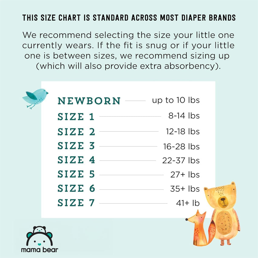 Amazon Brand - Mama Bear Gentle Touch Diapers, Size 5, 132 Count (4 packs of 33) - 7DAY'S