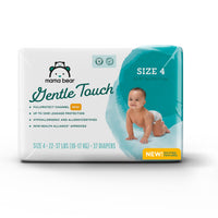 Amazon Brand - Mama Bear Gentle Touch Diapers, Size 5, 132 Count (4 packs of 33) - 7DAY'S
