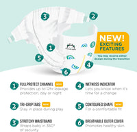 Amazon Brand - Mama Bear Gentle Touch Diapers, Size 5, 132 Count (4 packs of 33) - 7DAY'S