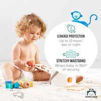 Amazon Brand - Mama Bear Gentle Touch Diapers, Size 5, 132 Count (4 packs of 33) - 7DAY'S