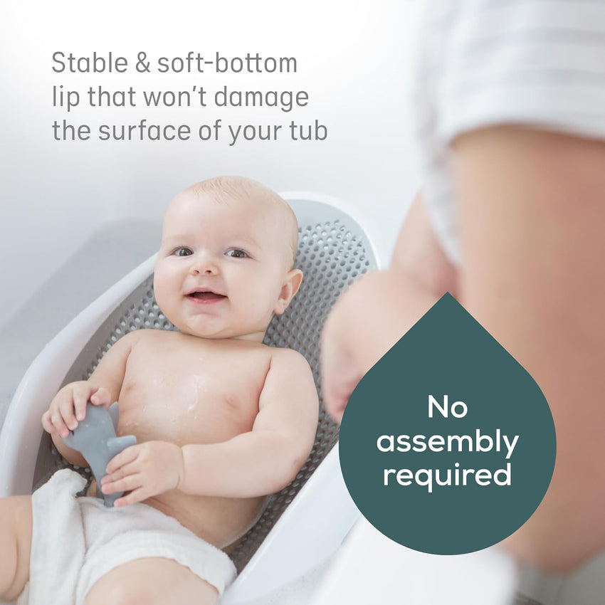Angelcare Baby Bath Support (Gray) | Ideal for Babies Less Than 6 Months Old - 7DAY'S