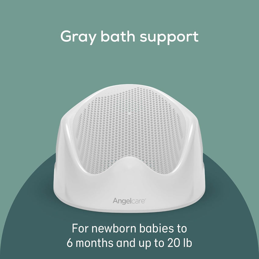 Angelcare Baby Bath Support (Gray) | Ideal for Babies Less Than 6 Months Old - 7DAY'S
